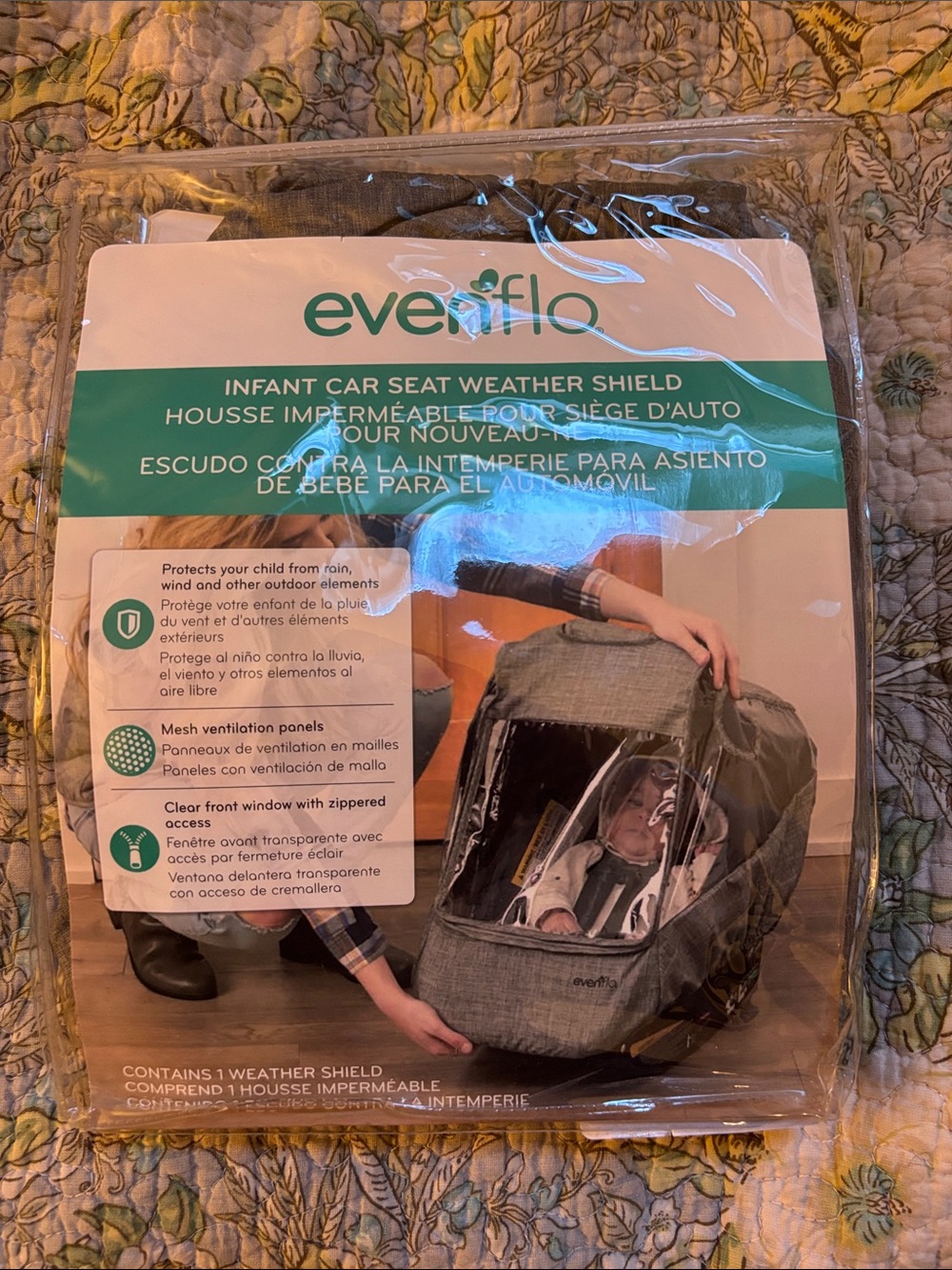 Evenflo Infant Car Seat Weather Shield - Gray